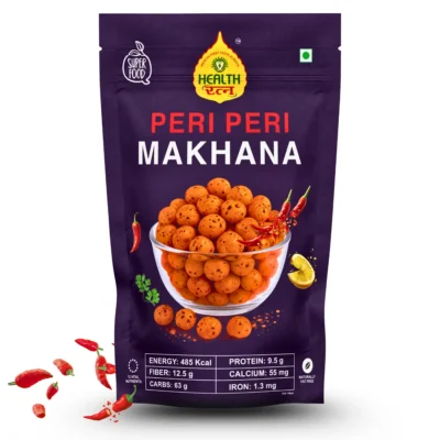 Spicy Peri Peri Roasted Makhana 50g – Crunchy, Healthy & Gluten-Free Snack