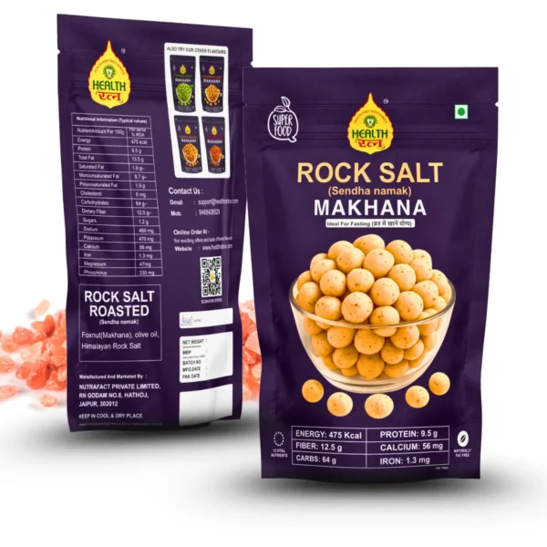 Rock Salt Roasted Makhana 50g – Crunchy, Fasting-Friendly & Healthy Superfood! - Image 2