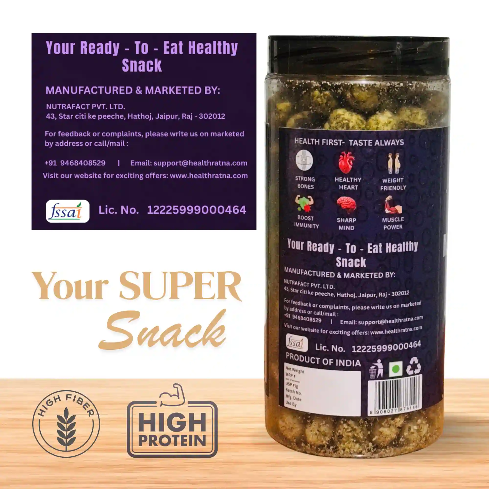 Ready to Eat Healthy Snack Health Ratna Pudina Mint Makhana