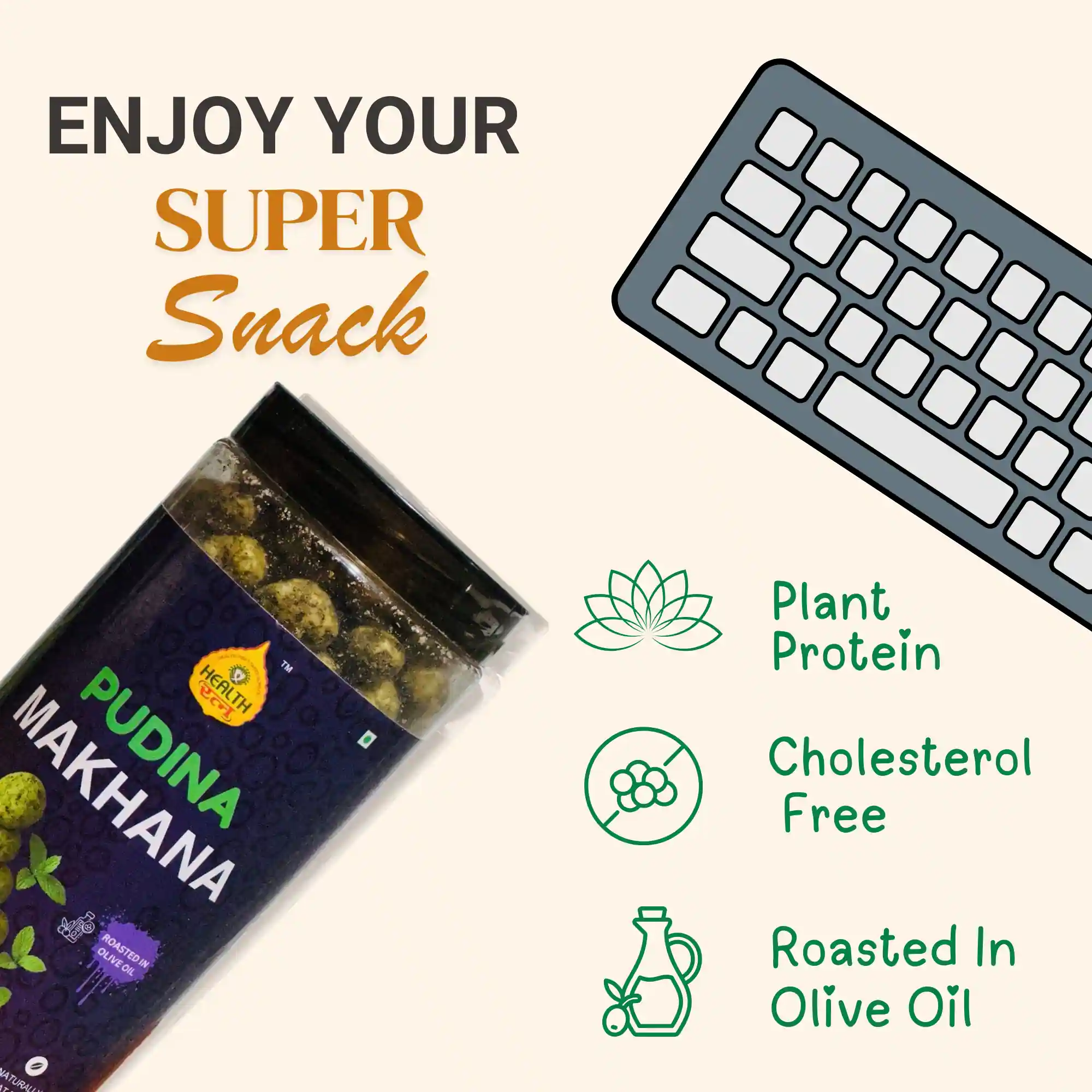 Health Ratna Pudina Mint Flavoured Makhana