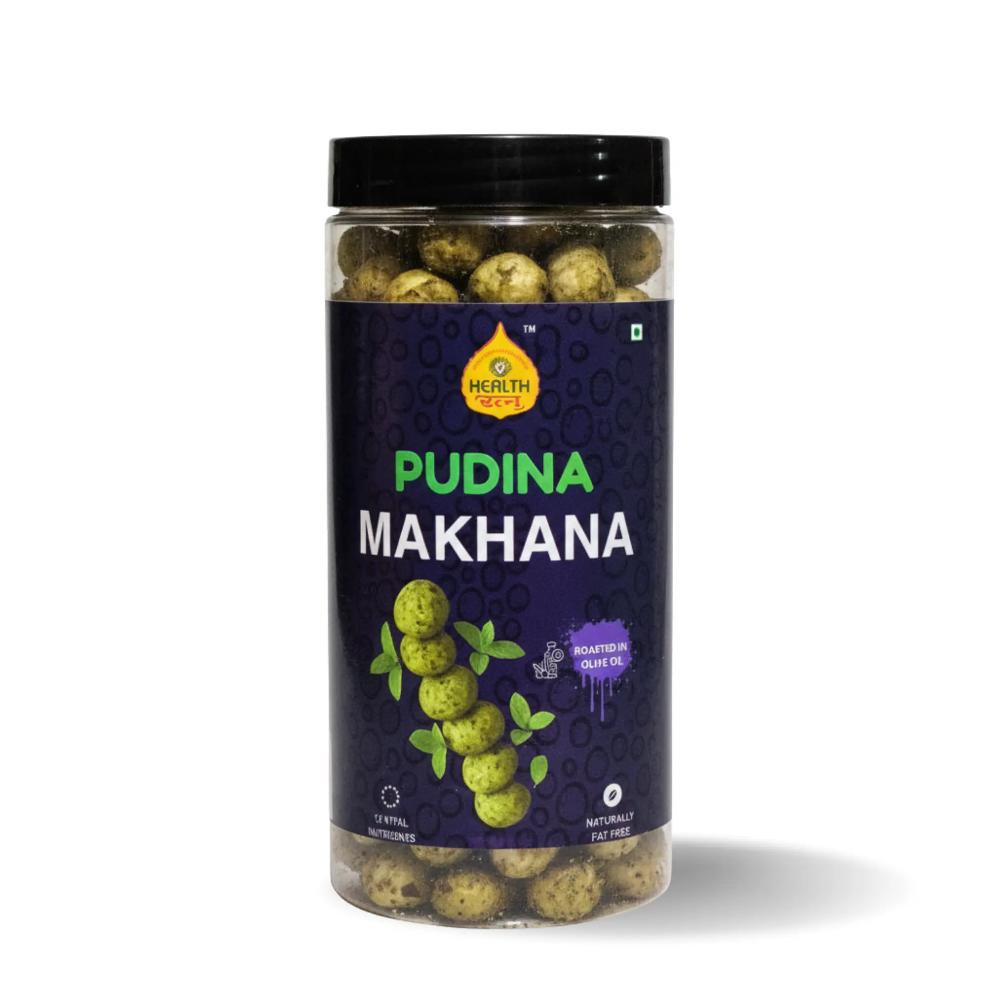 Health Ratna Pudina Mint Roasted Makhana 90g Jar